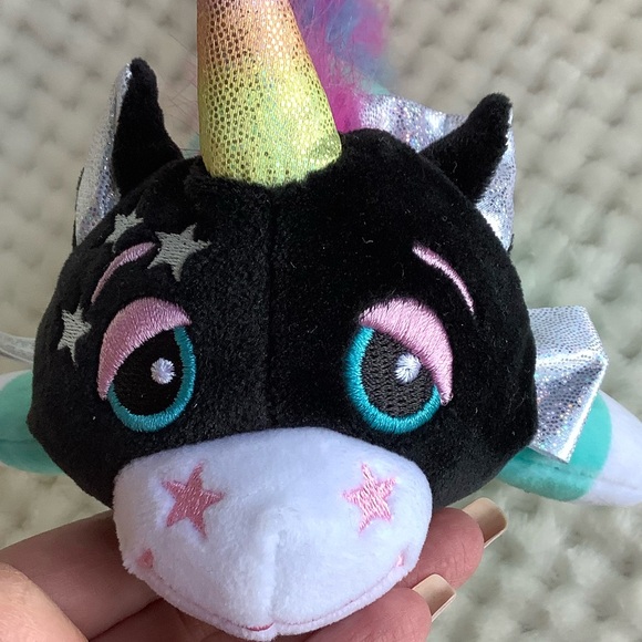 Basic Fun Cutetitos Unicornitos Plush Unicorn Teal Black Stuffed Animal No Wrap - Picture 5 of 11